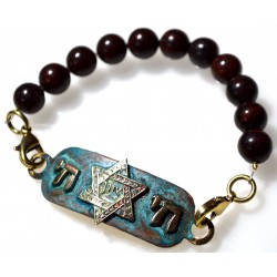 Men's Verdigris Patina Star...