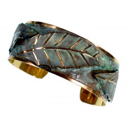 Patina Brass Magnolia Leaf...