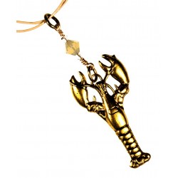 Antique Gold Brass Lobster...