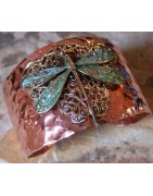 Handforged Copper and Patina Brass finishes by Elaine Coyne Galleries