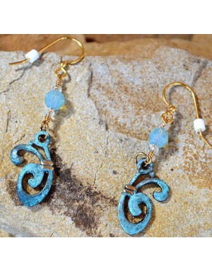 Bohemian Chic Earrings by Elaine Coyne Galleries