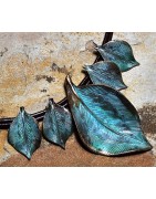 Leaves Necklace wearable art by Elaine Coyne