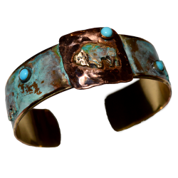 Men's Verdigris Patina and...