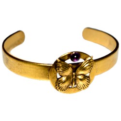 Antique Gold Butterfly Cuff...