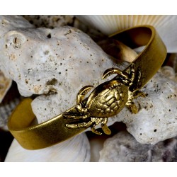Antique Gold Brass Crab...