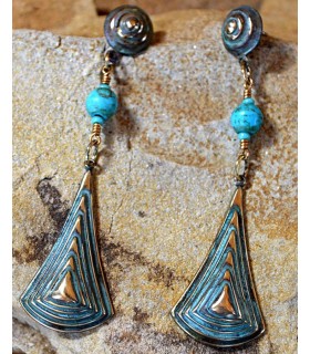 Art Deco Earrings with...