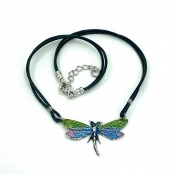 Iridescent Dragonfly Necklace